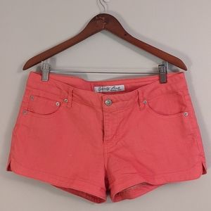 Celebrity Pink colored denim shorts